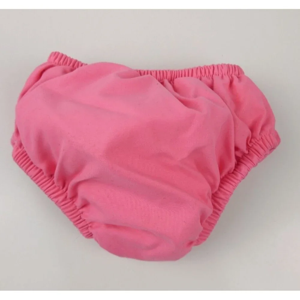 Wonder Nation Swim Diaper Pink Bows Size 3-6 Months Snap Closure